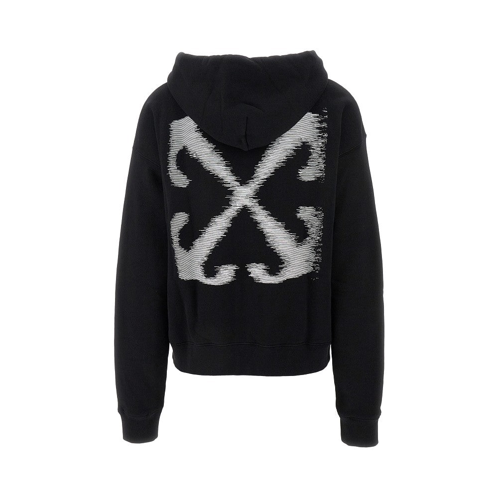 'Windy Arrow' print full-zip hoodie