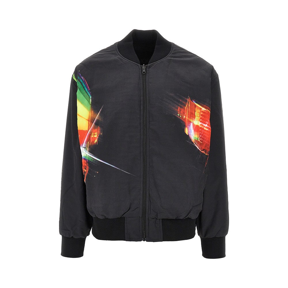 'Daft Club' reversible bomber jacket