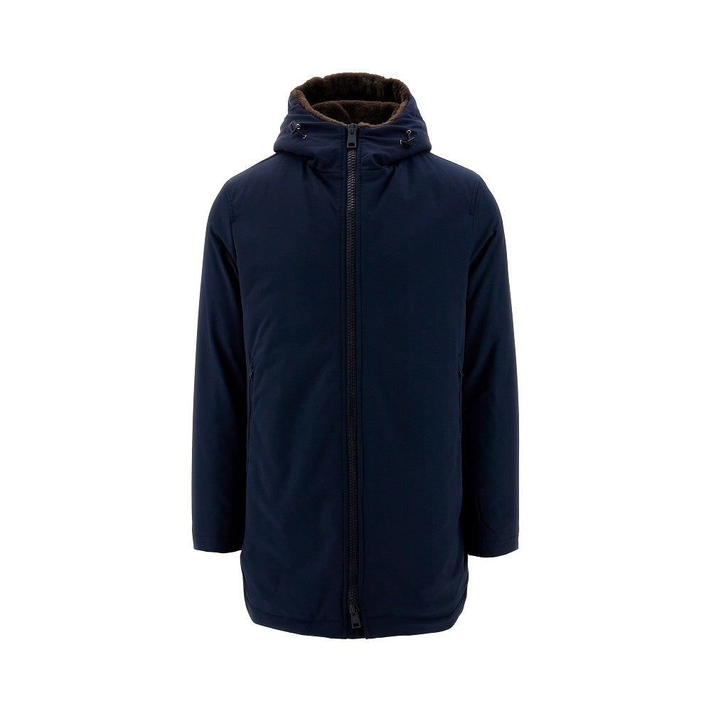 Parka con fodera in pelliccia sintetica