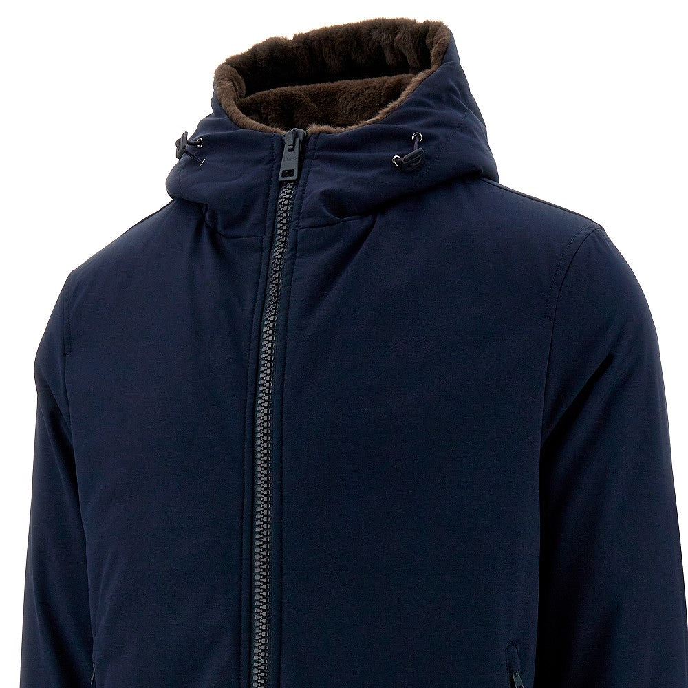 Parka con fodera in pelliccia sintetica