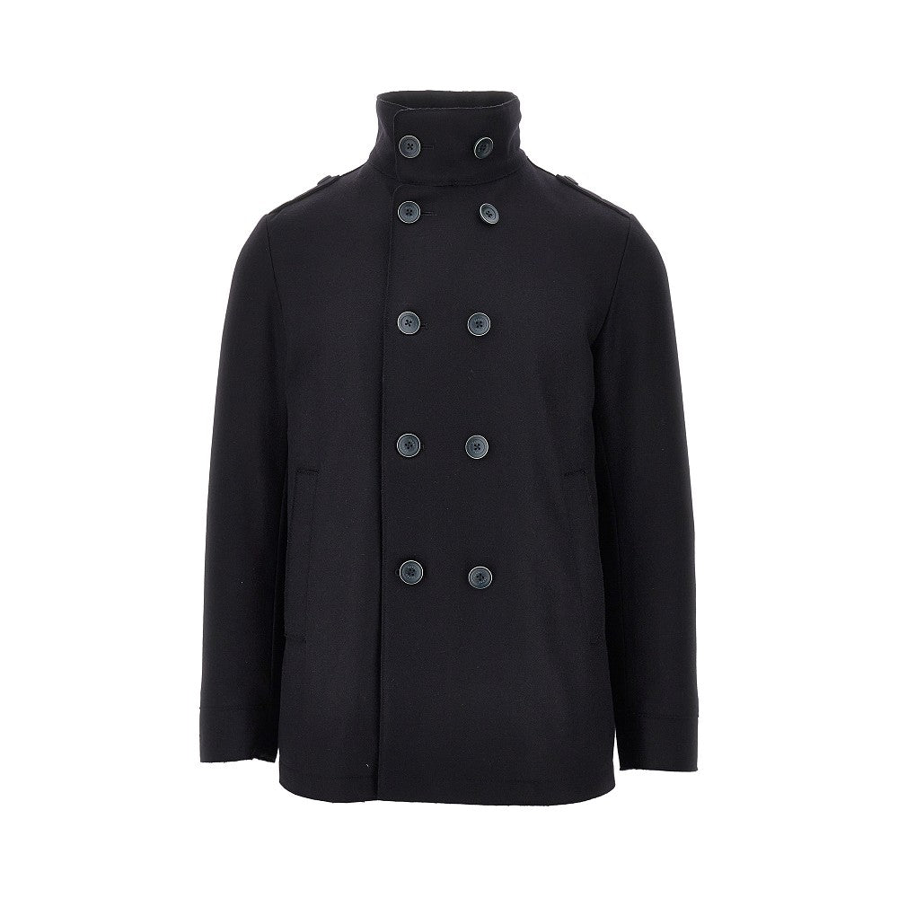 Padded double-breasted coat
