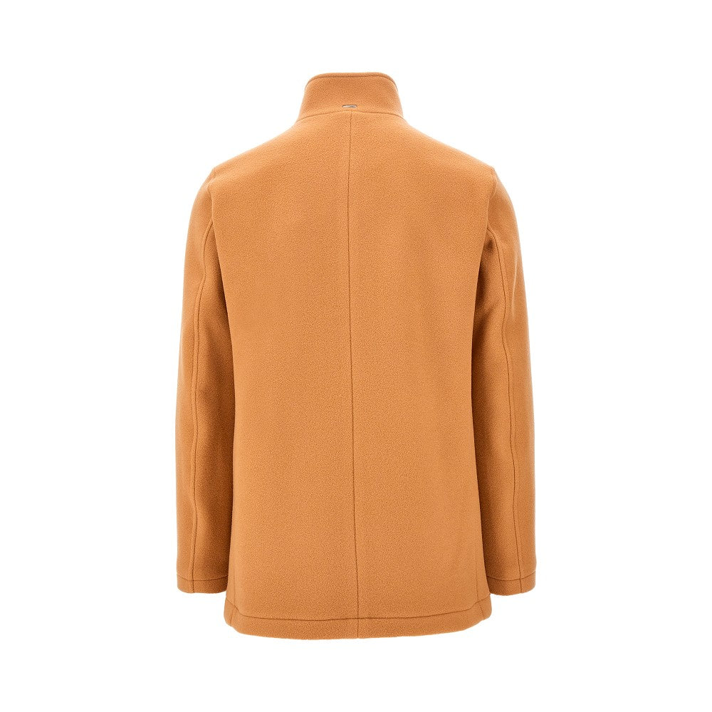 Cappotto doppiopetto in misto lana