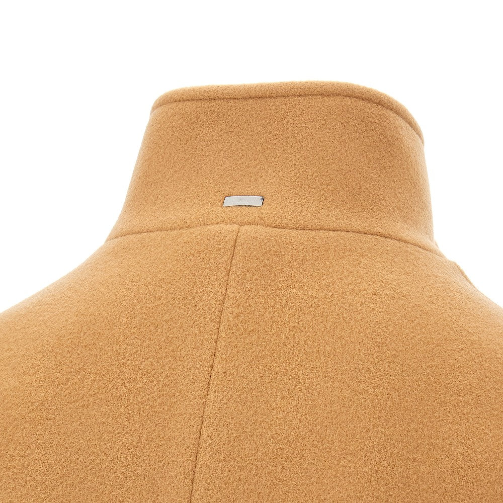 Cappotto doppiopetto in misto lana