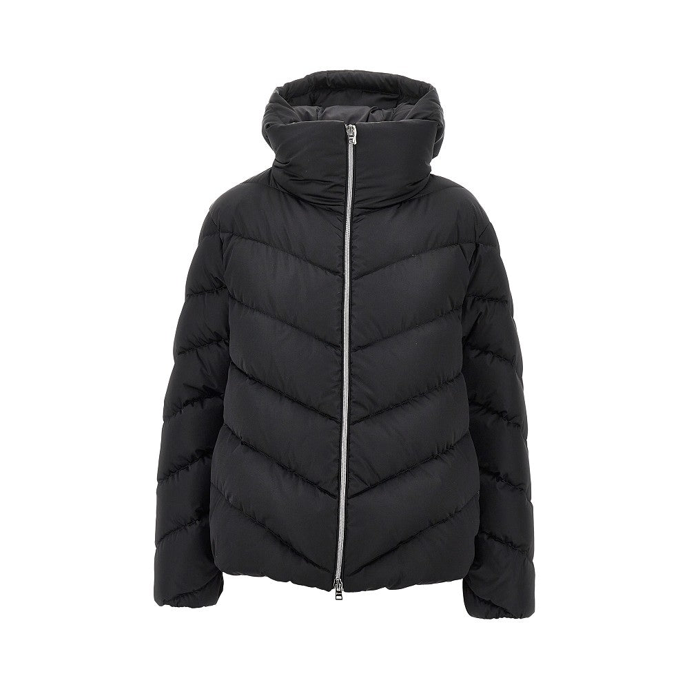 Techno satin down jacket