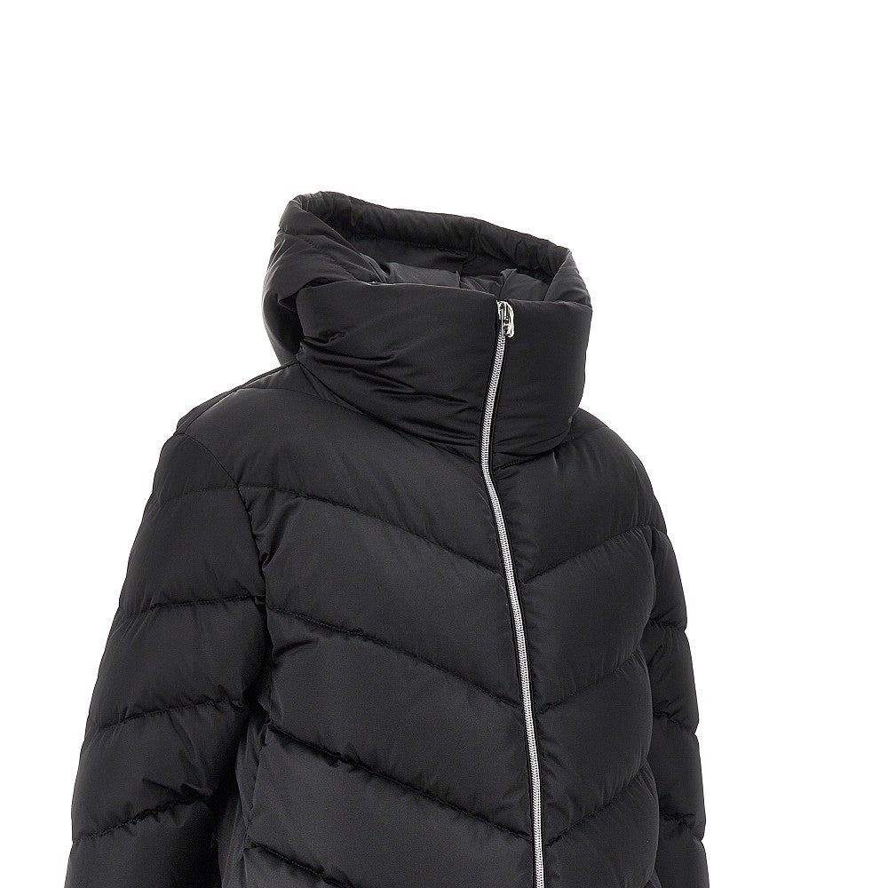 Techno satin down jacket