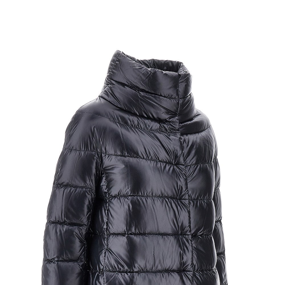 'Dora' Ultralight nylon midi down jacket