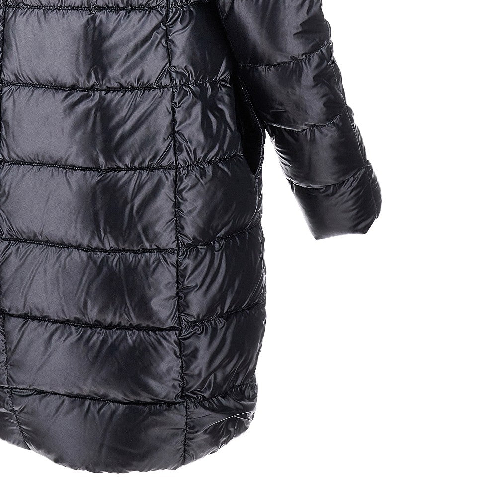 'Dora' Ultralight nylon midi down jacket