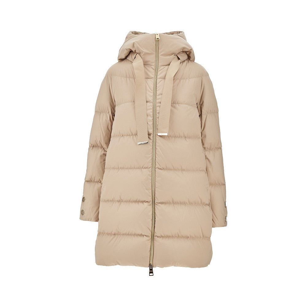 A-shape satin down jacket