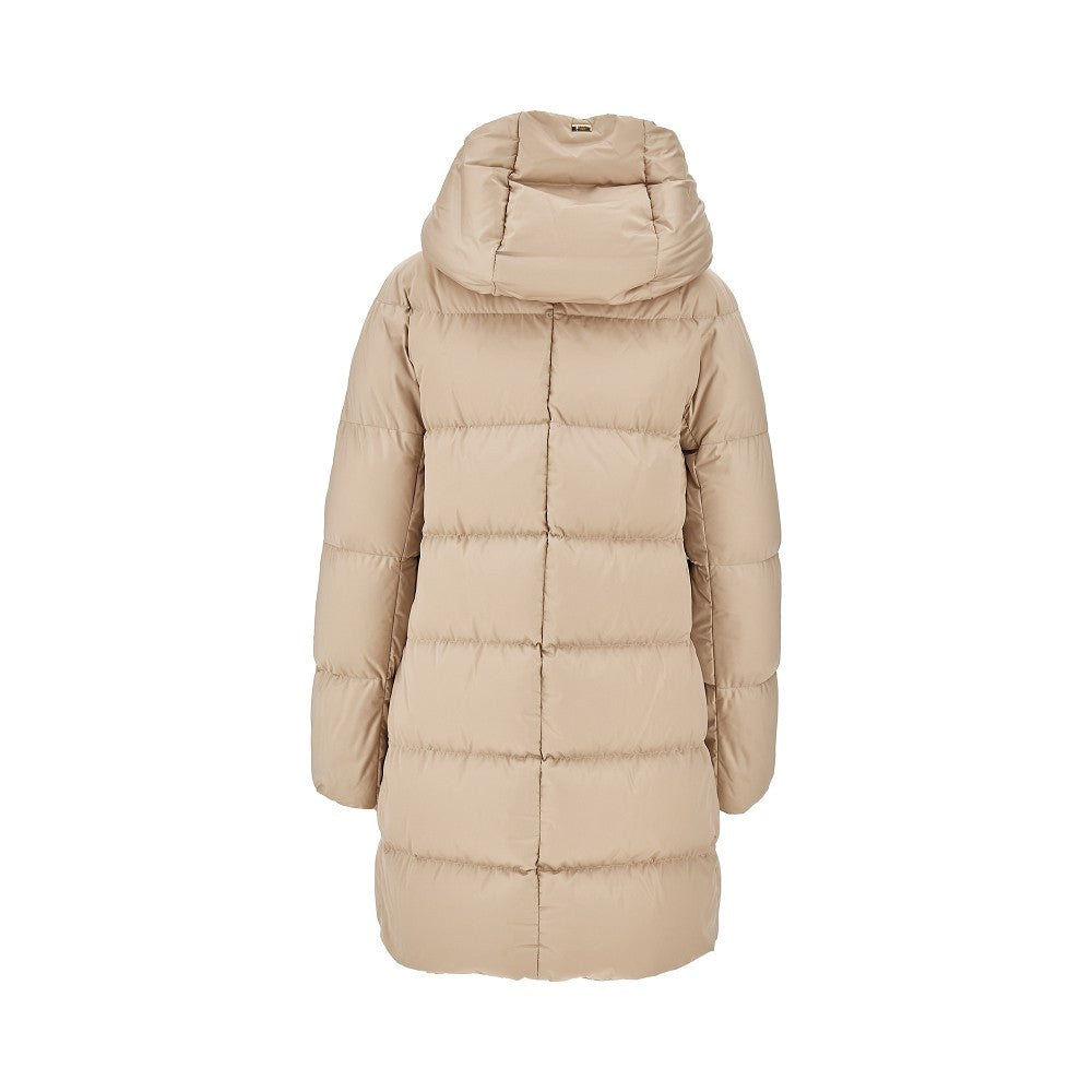 A-shape satin down jacket