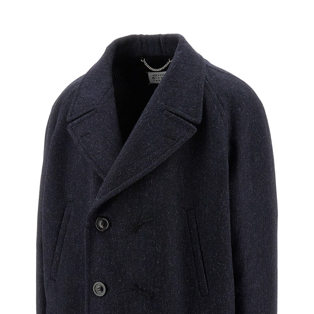 Mélange wool peacoat