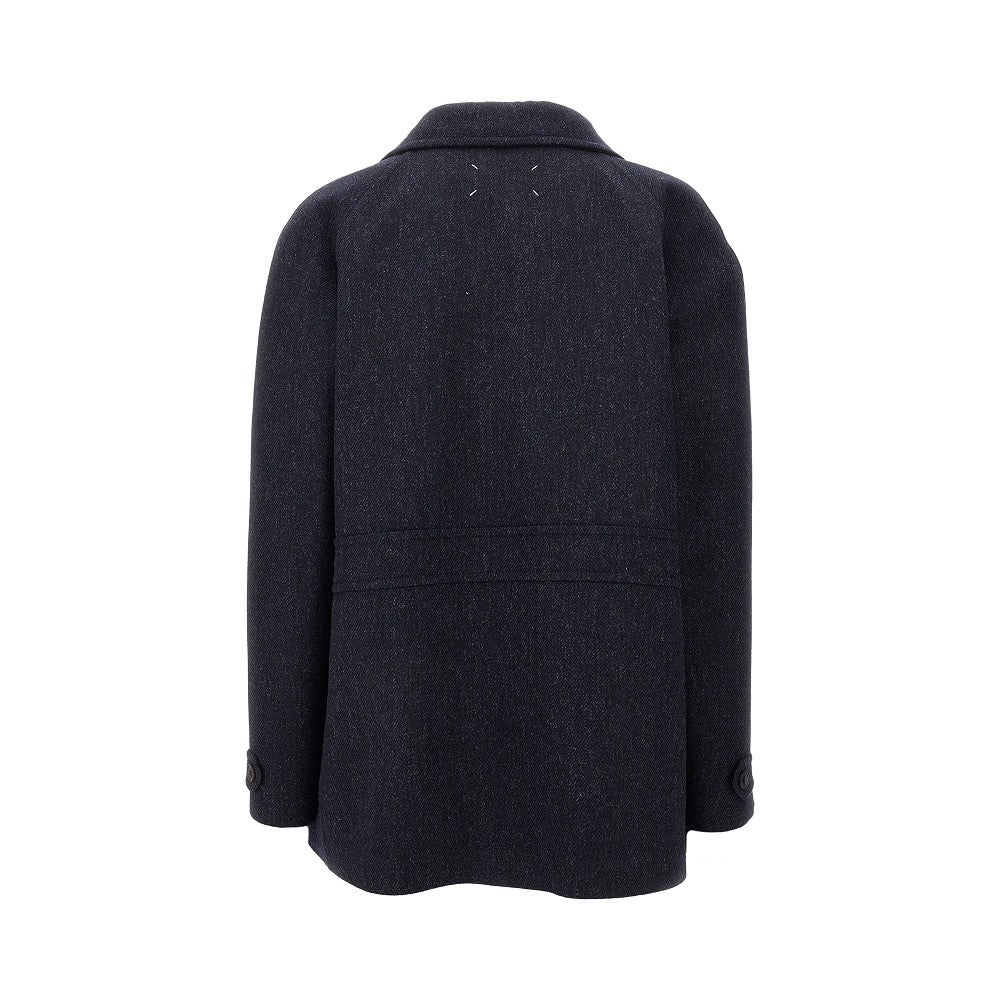 Mélange wool peacoat