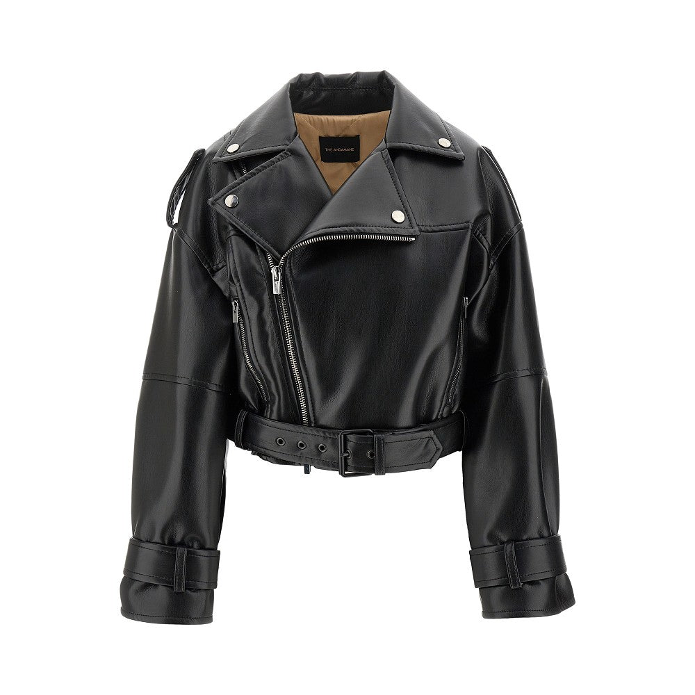 Giacca oversize in nappa sintetica