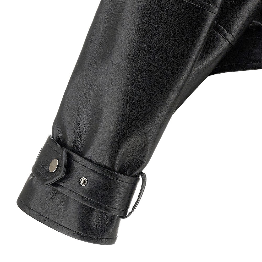 Giacca oversize in nappa sintetica