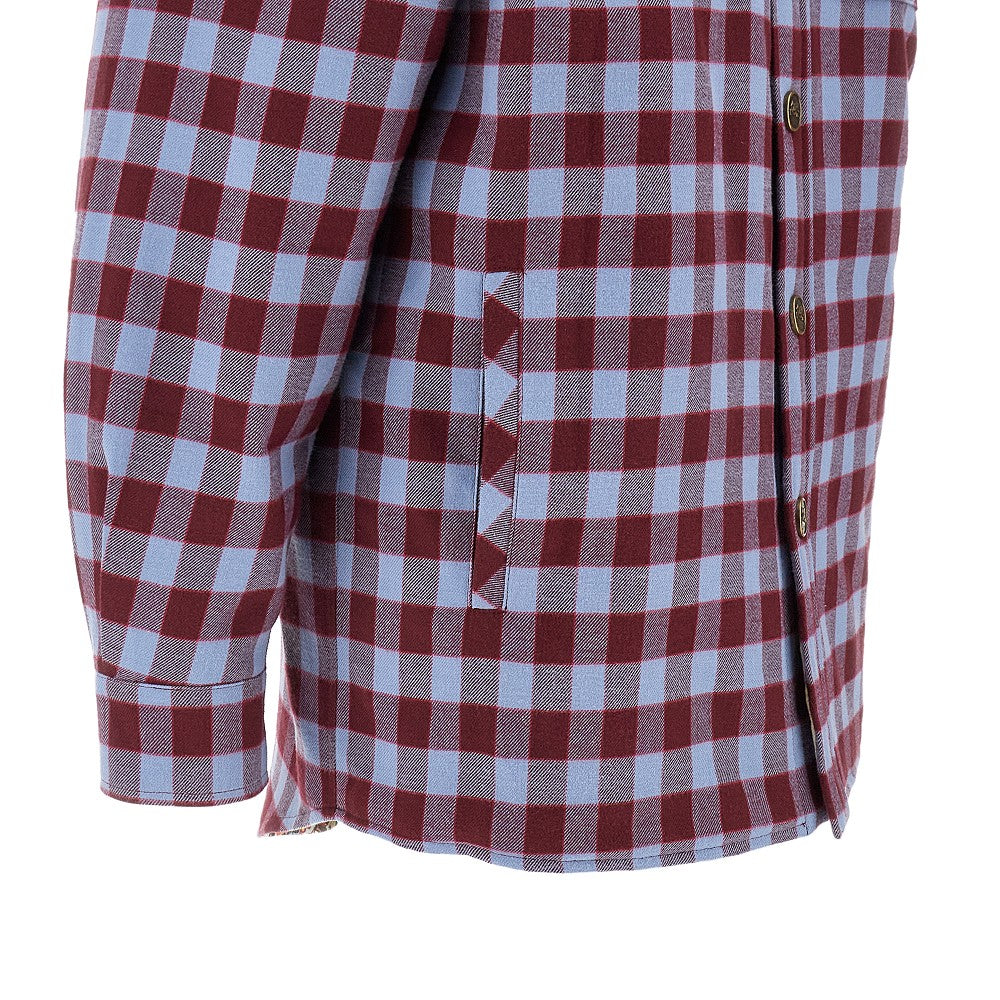 Overshirt in flanella a quadri