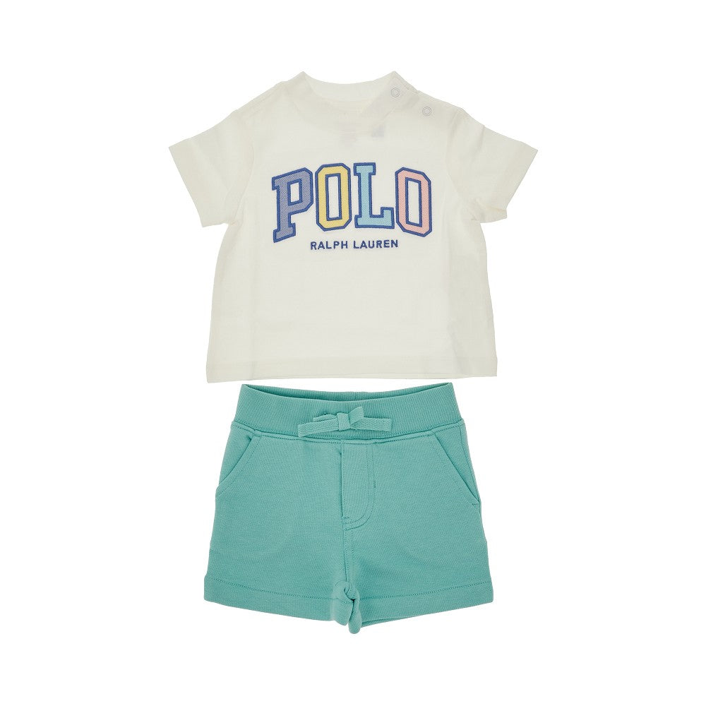 Cotton-blend two-piece set