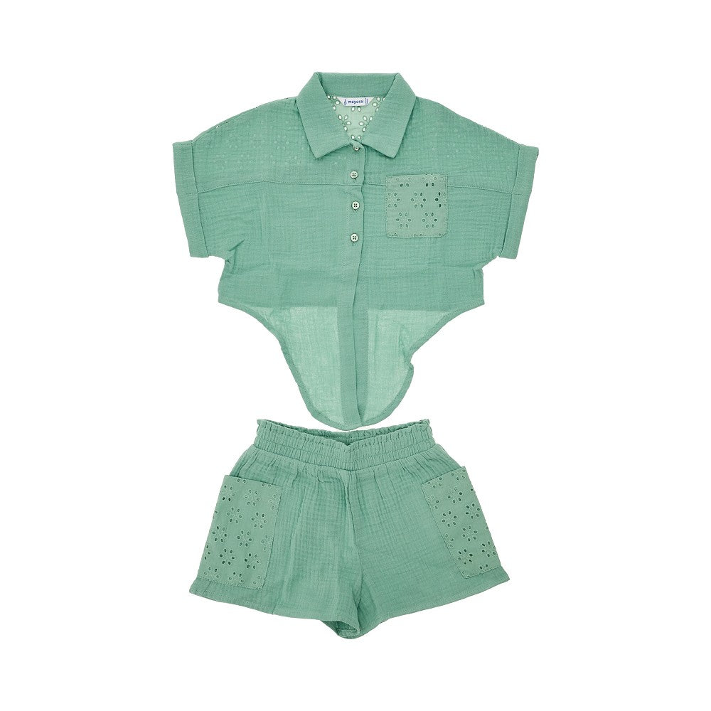Seersucker two-piece set