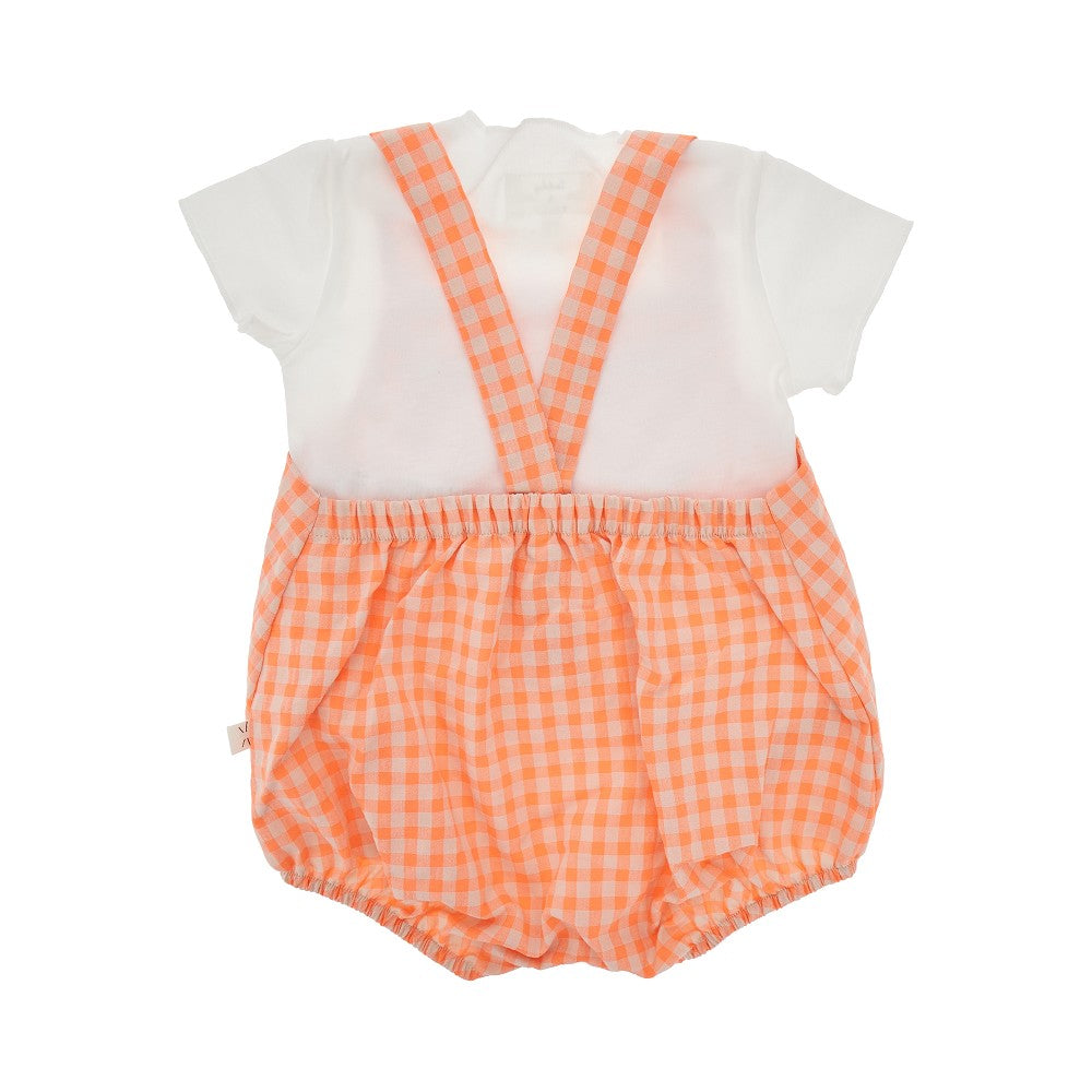 Two-piece set with overalls
