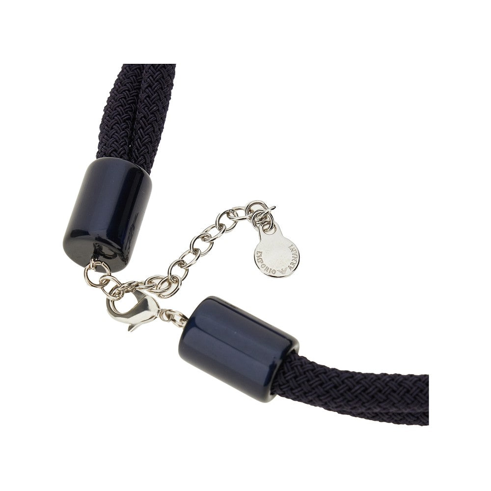 Cord necklace with maxi beads