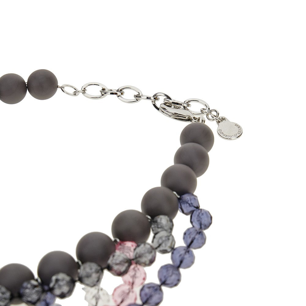 Beads multi-yarn necklace