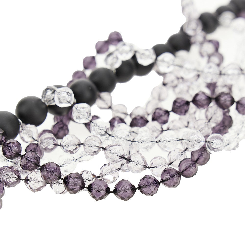 Beads multi-yarn necklace