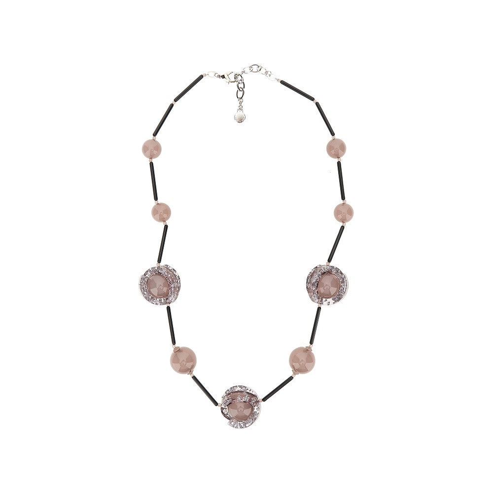 Collana con sfere satelliti