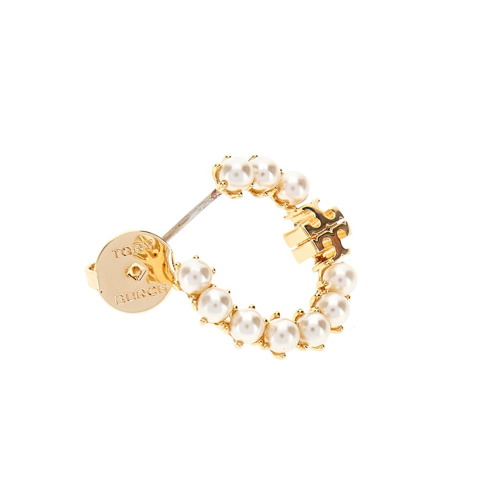 'Kira Pearl'loop earrings