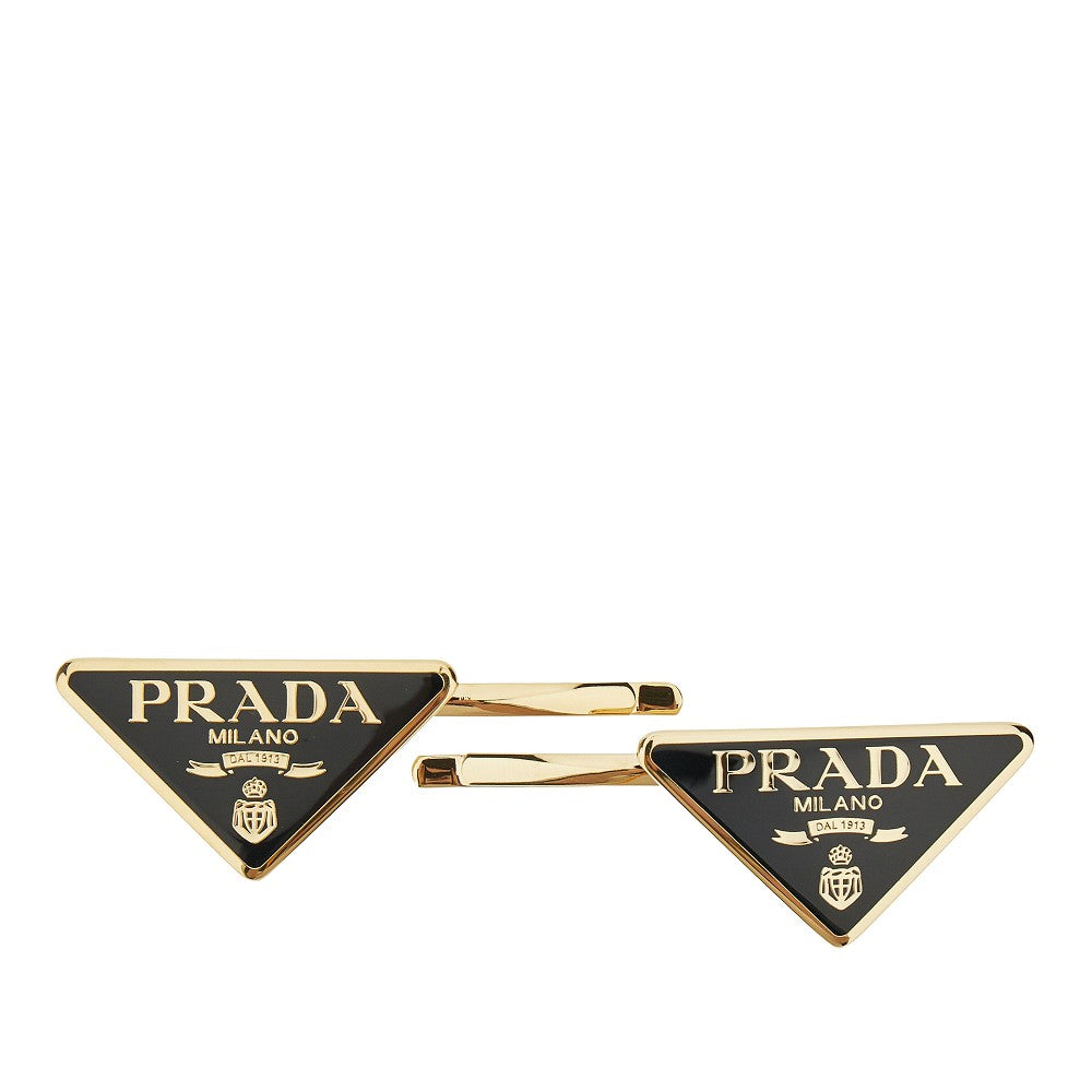 Fermagli per capelli con logo triangolo