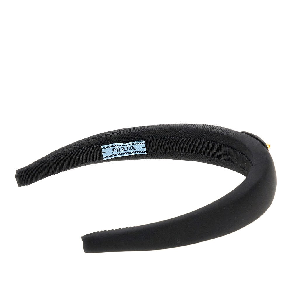 Re-Nylon headband with triangle logo