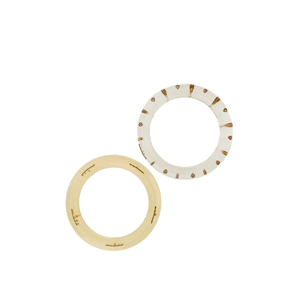 Resin two-bracelets set