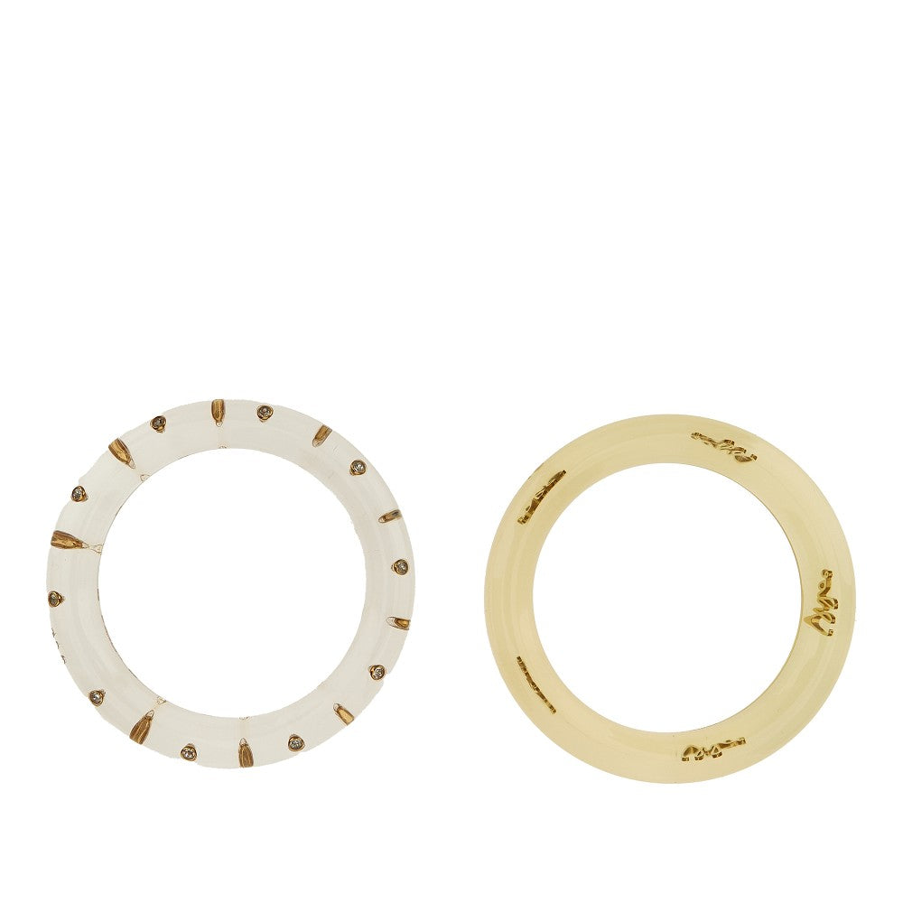 Resin two-bracelets set