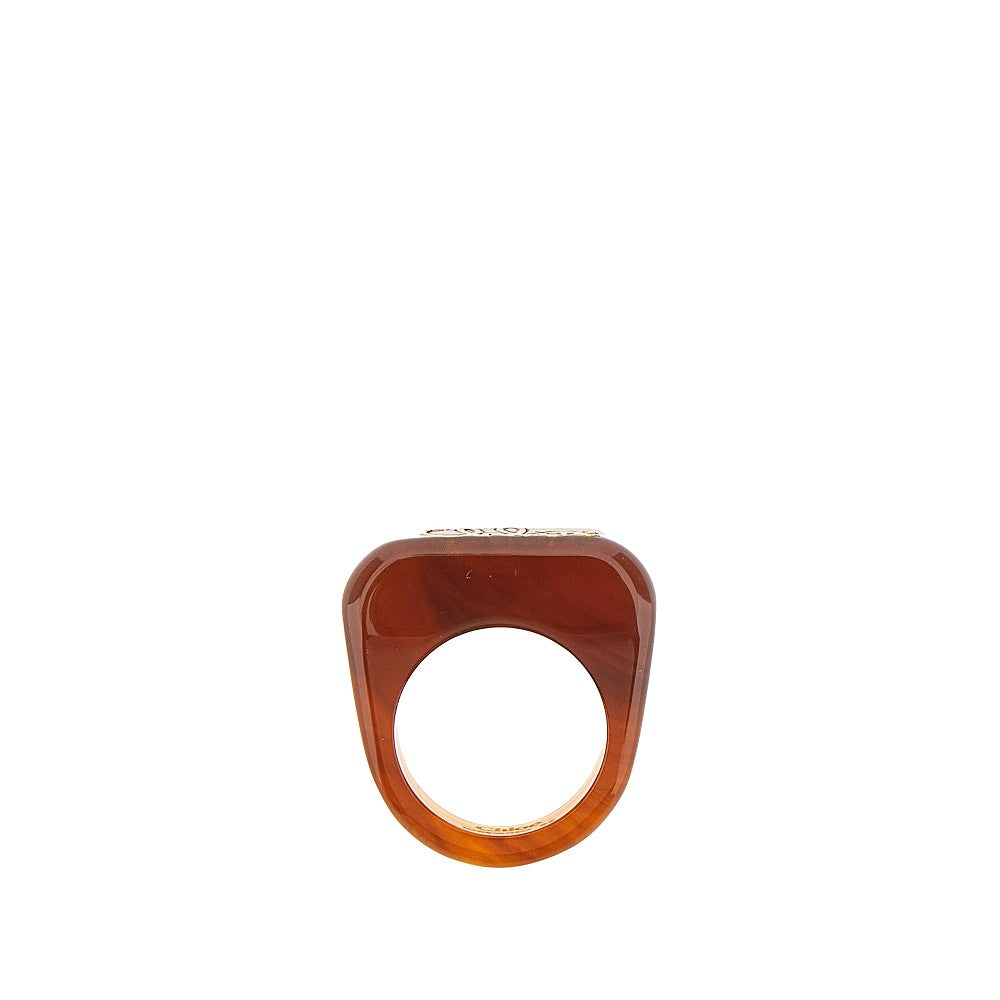 Anello 'Plage' in resina con logo