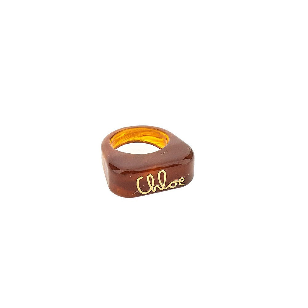 Anello 'Plage' in resina con logo