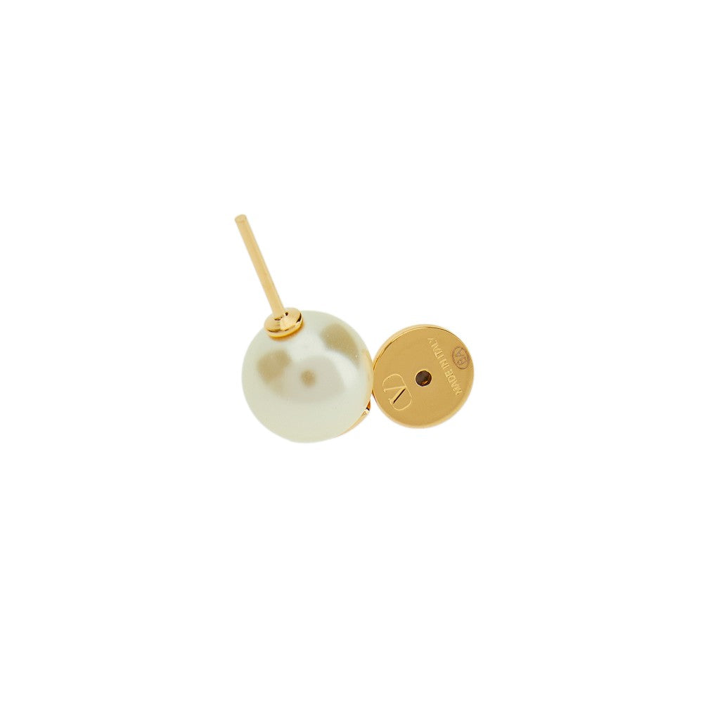Orecchini 'VLogo Signature' con perla