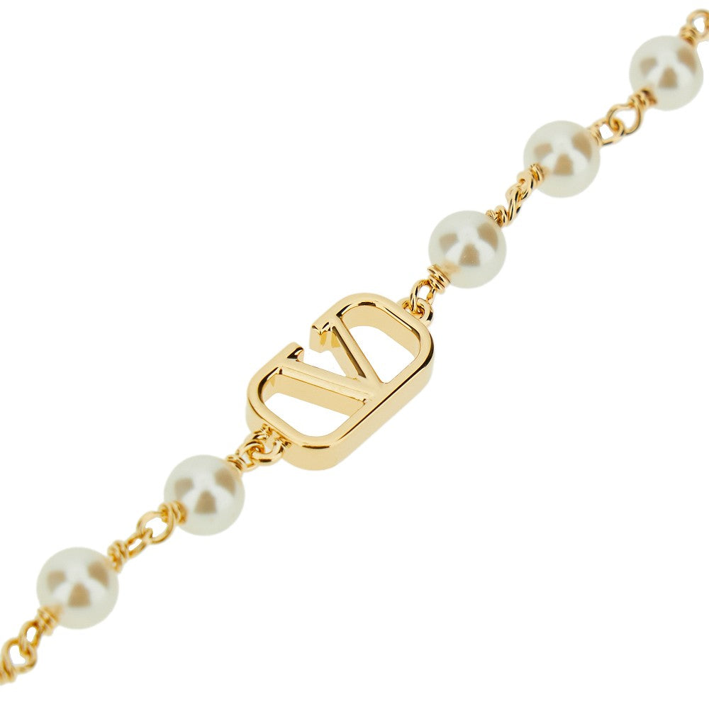 Bracciale 'VLogo Signature' con perle