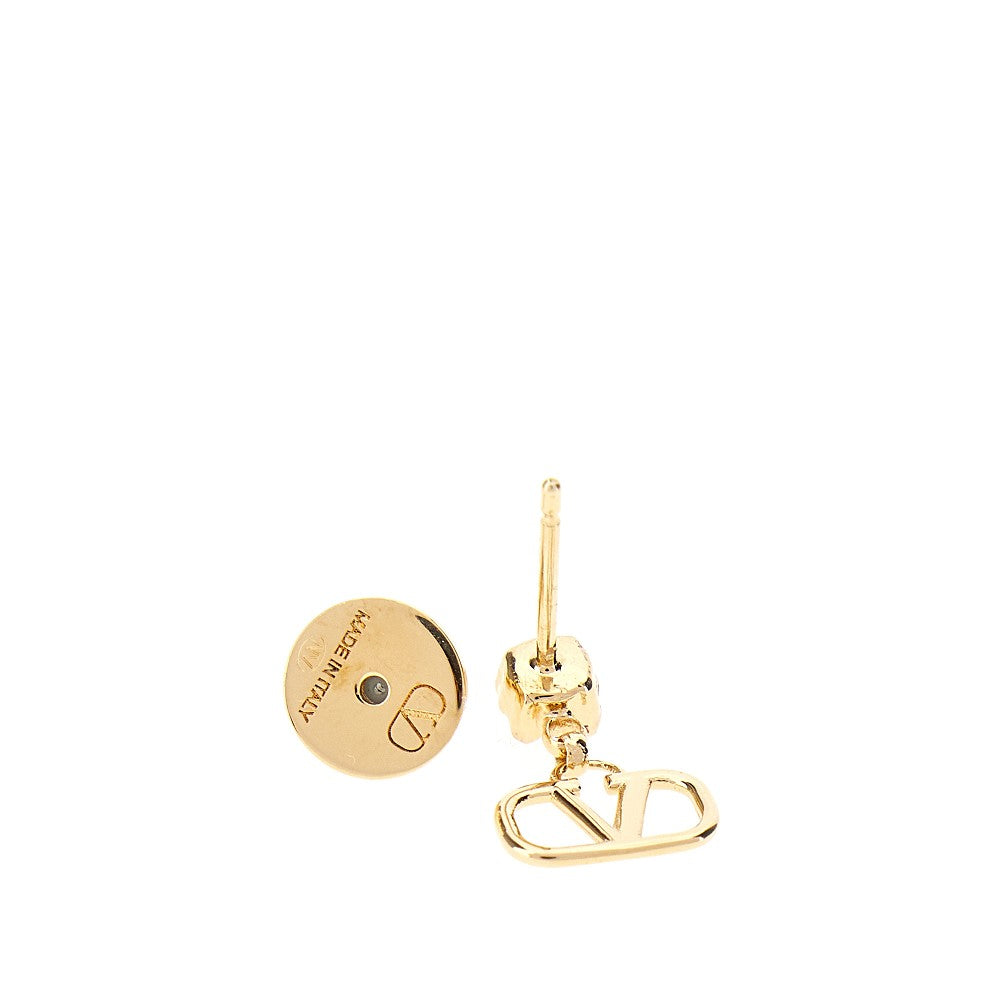 'VLogo Signature' earrings with crystal