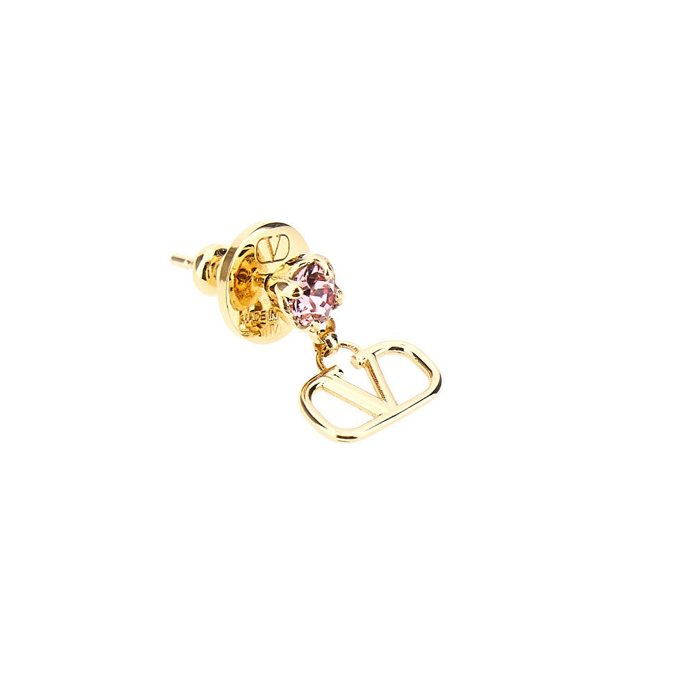 'VLogo Signature' earrings with crystal