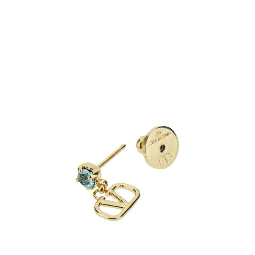 'VLogo Signature' earrings with crystal