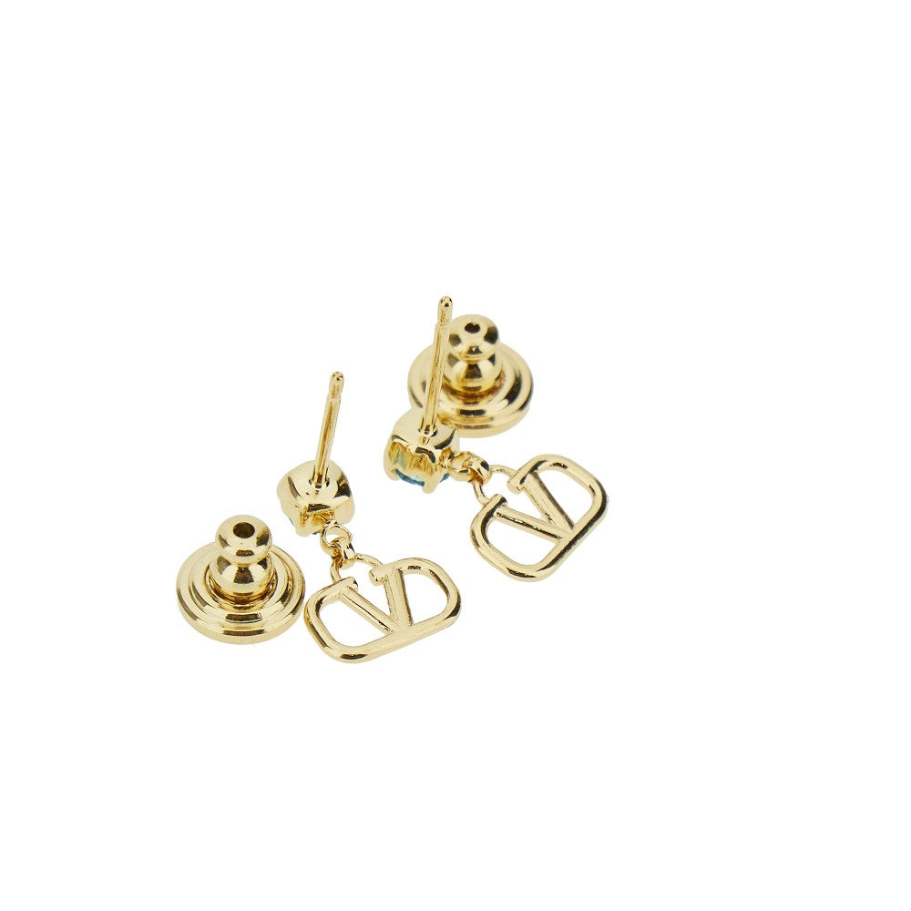 'VLogo Signature' earrings with crystal