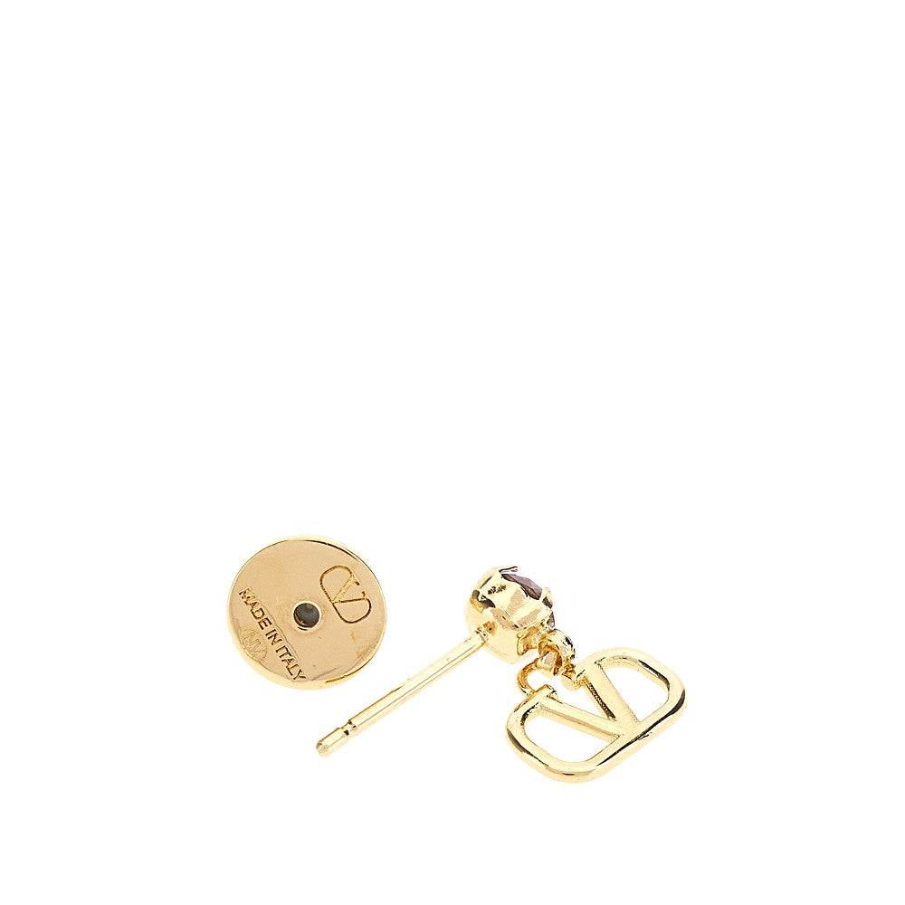 'VLogo Signature' earrings with crystal