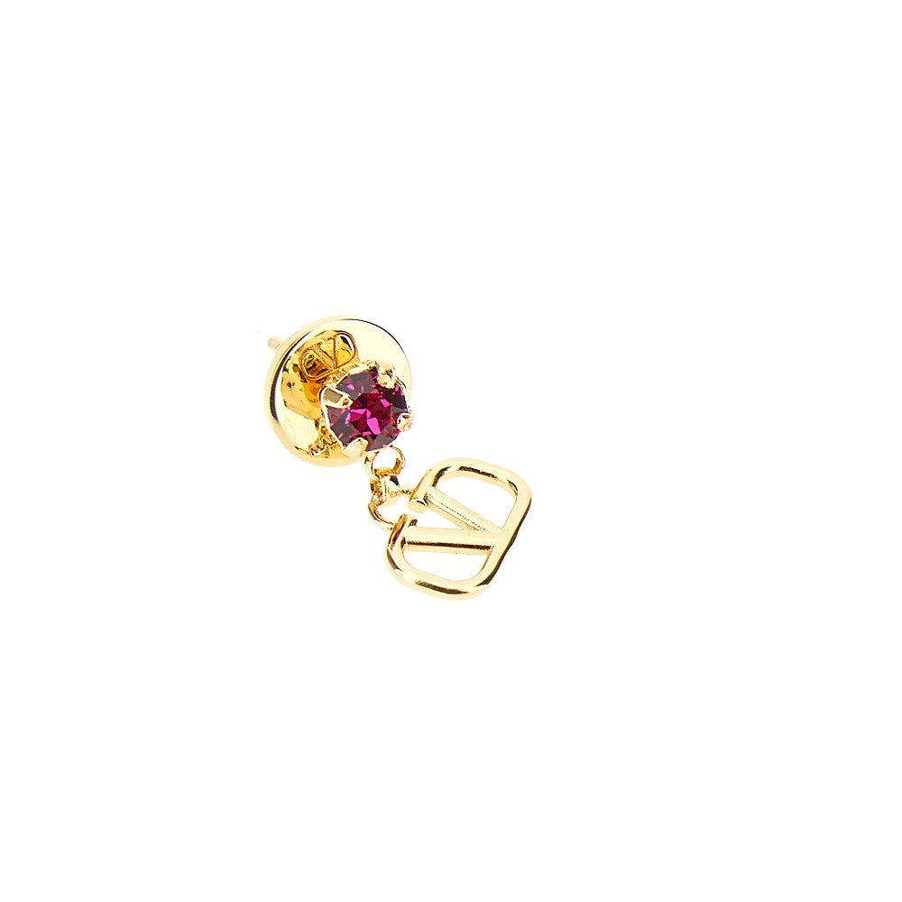 'VLogo Signature' earrings with crystal