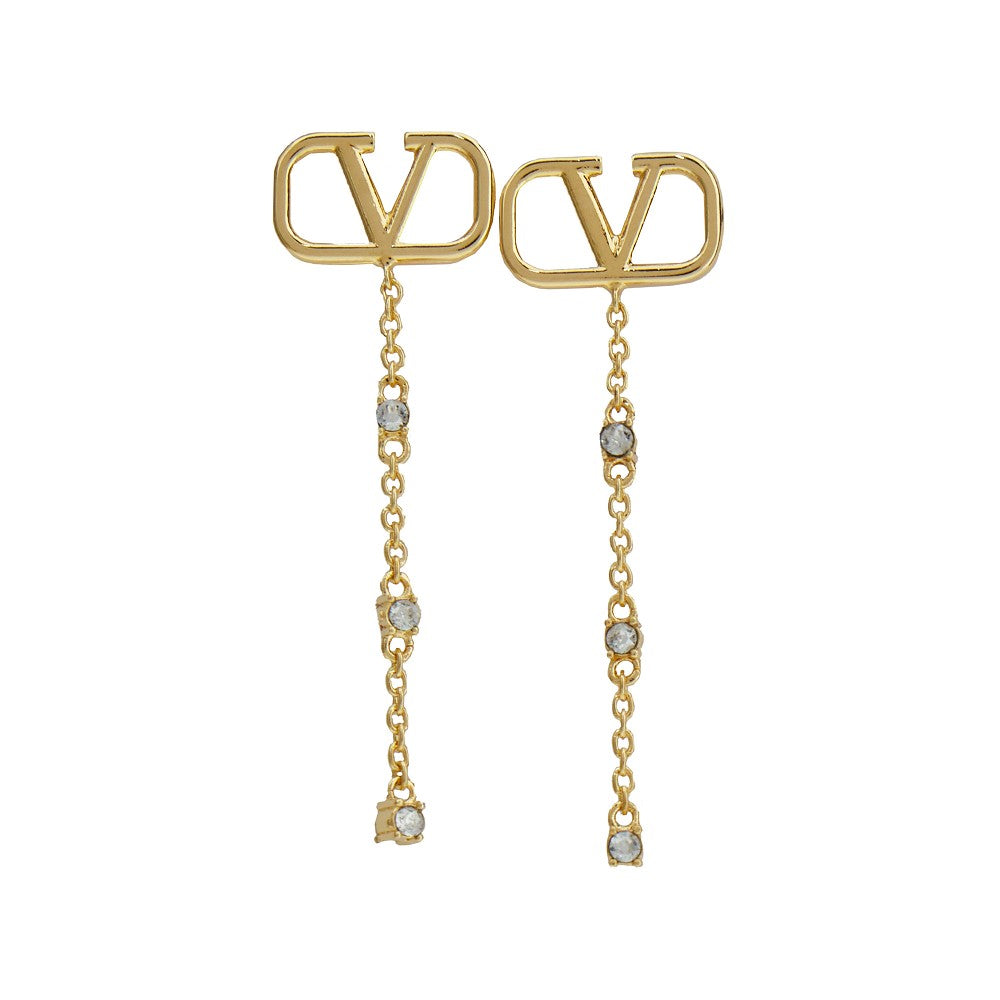 VLogo Signature earrings with Swarovski