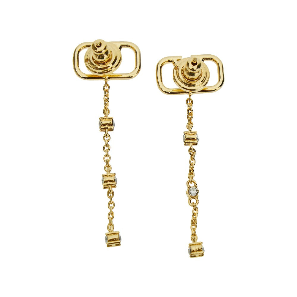 VLogo Signature earrings with Swarovski
