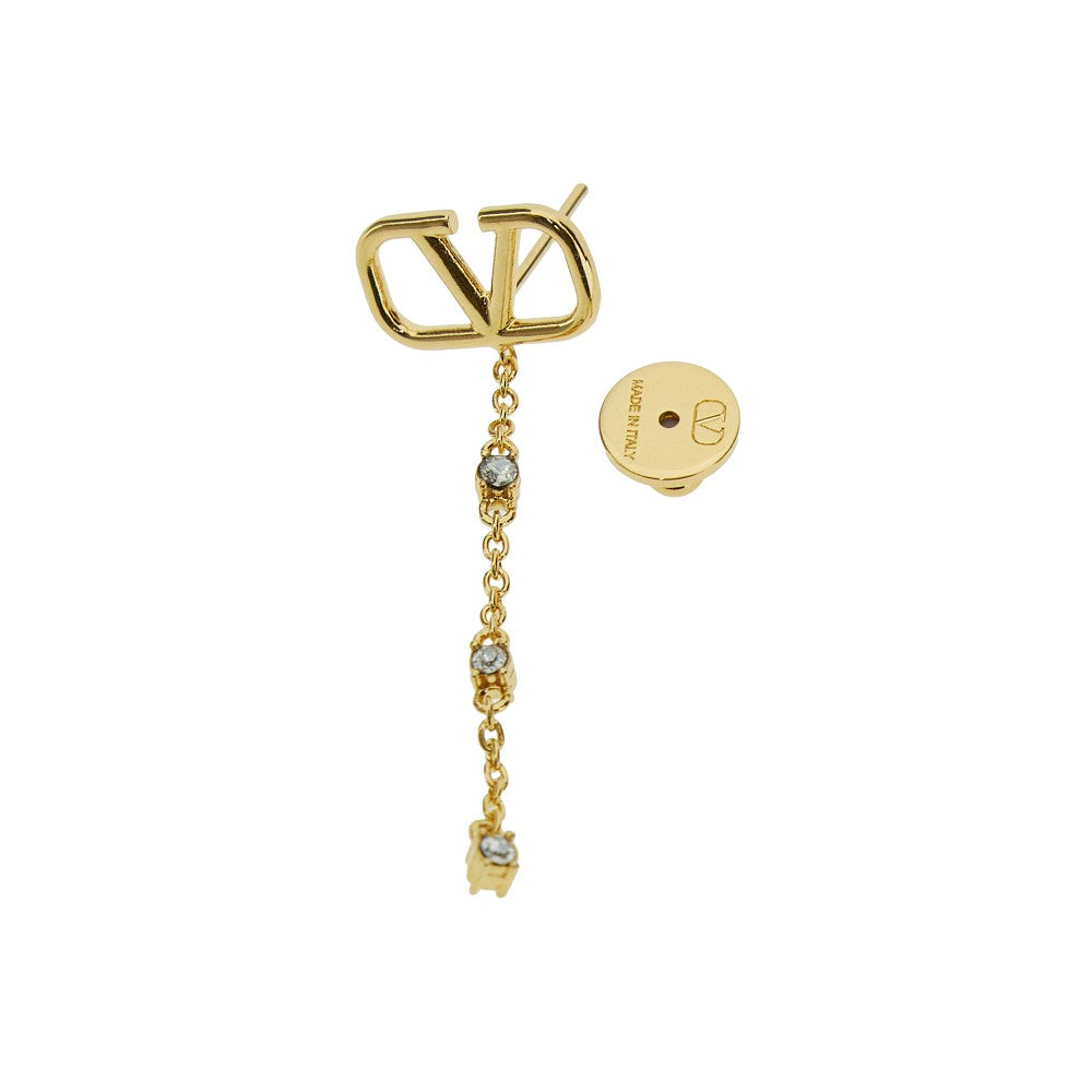 VLogo Signature earrings with Swarovski