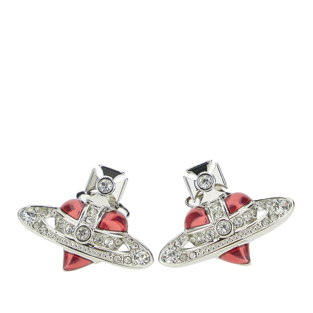 'New Diamante Heart' earrings