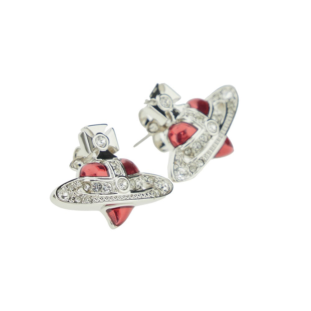 'New Diamante Heart' earrings