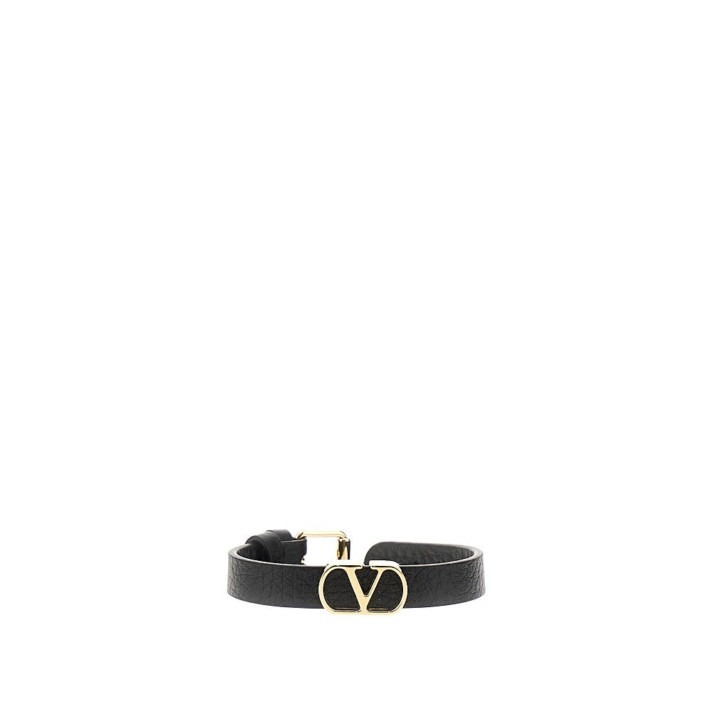 'VLogo Signature' leather bracelet