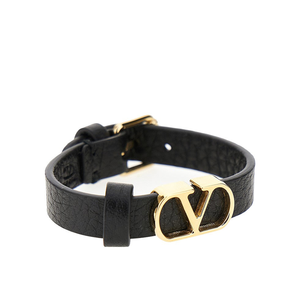 'VLogo Signature' leather bracelet