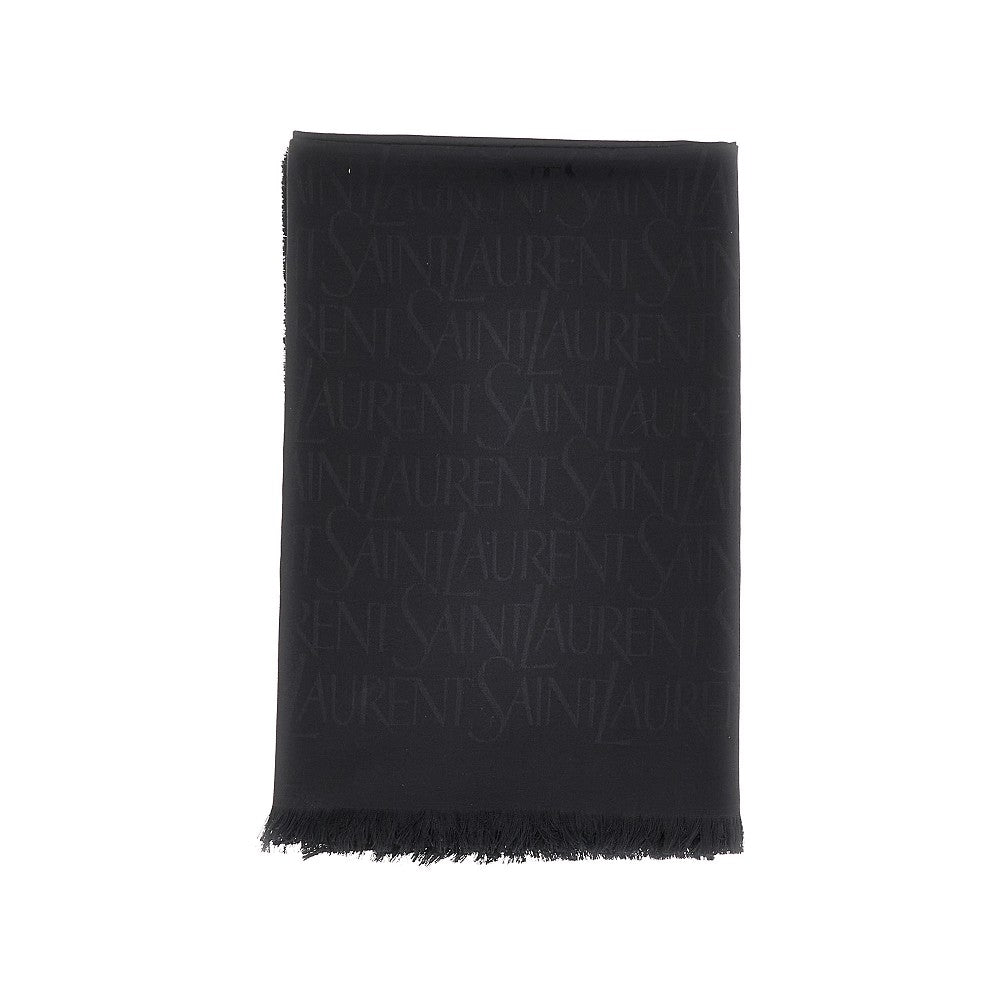 Silk and wool-blend scarf