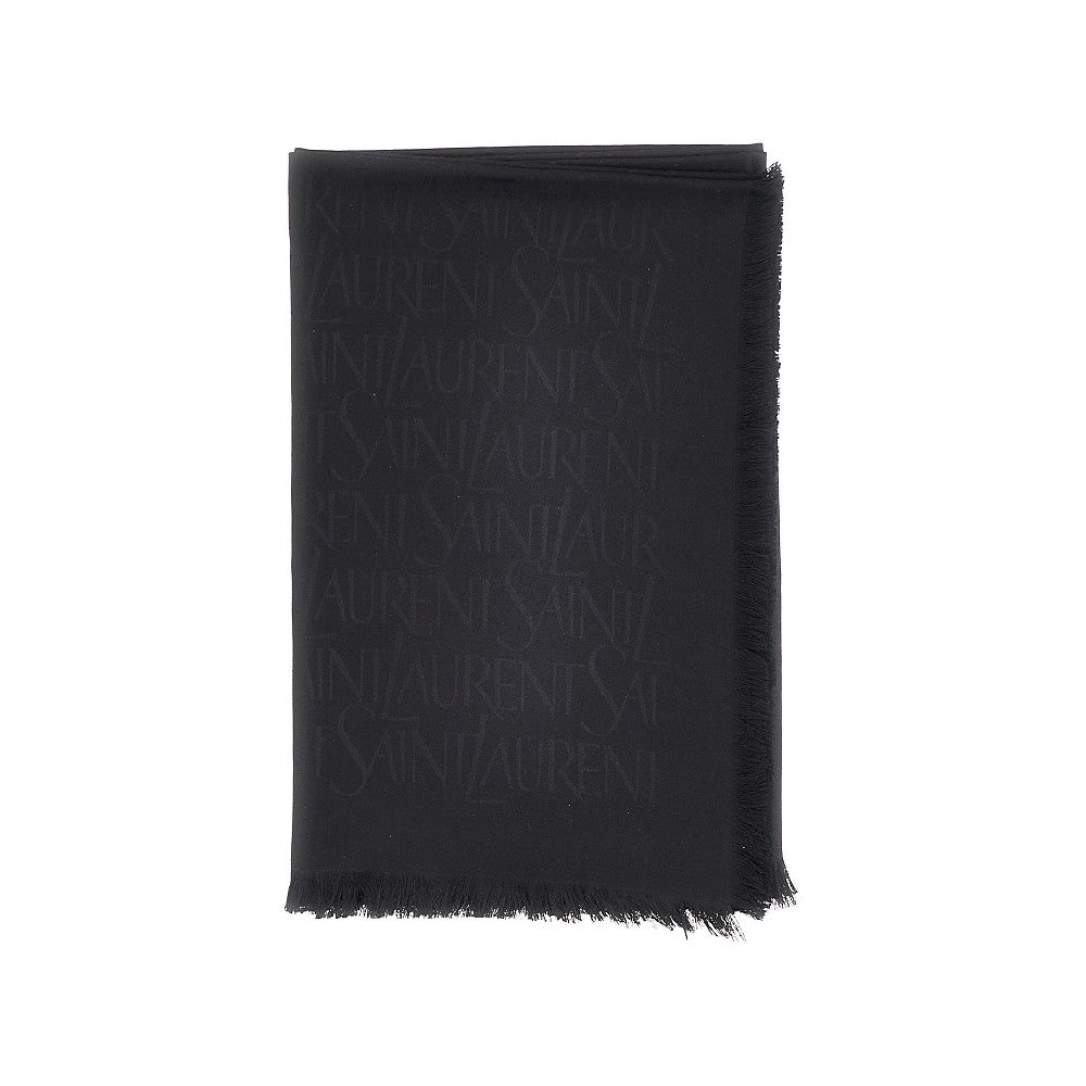 Silk and wool-blend scarf
