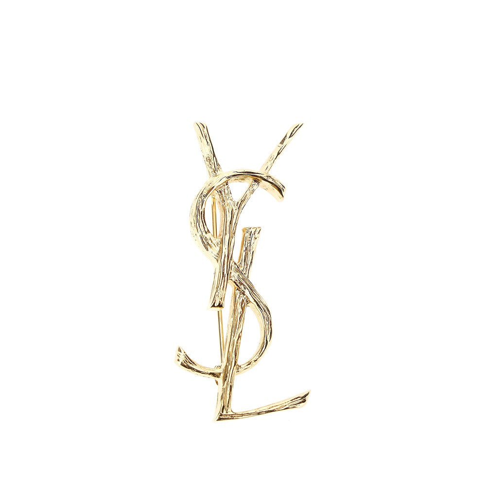 Engraved texture Cassandre brooch